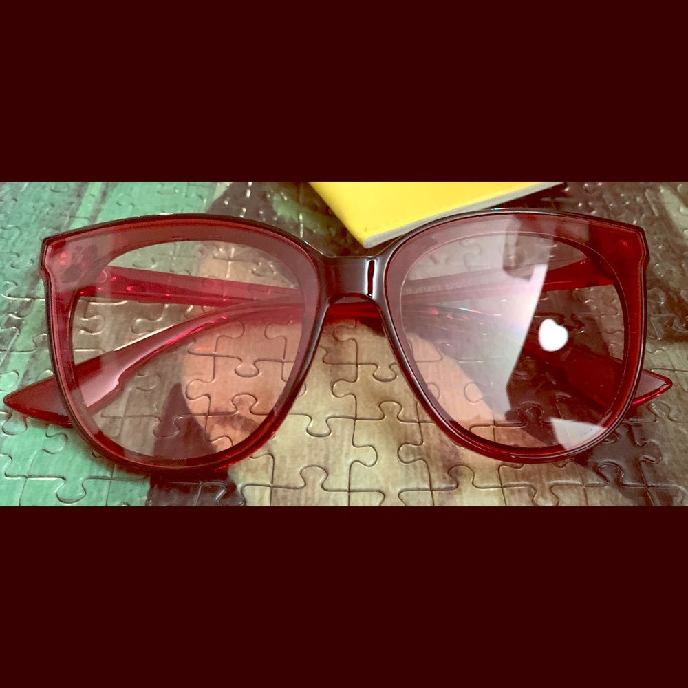 Mosanana Red Frame Red Tinted Sunglasses